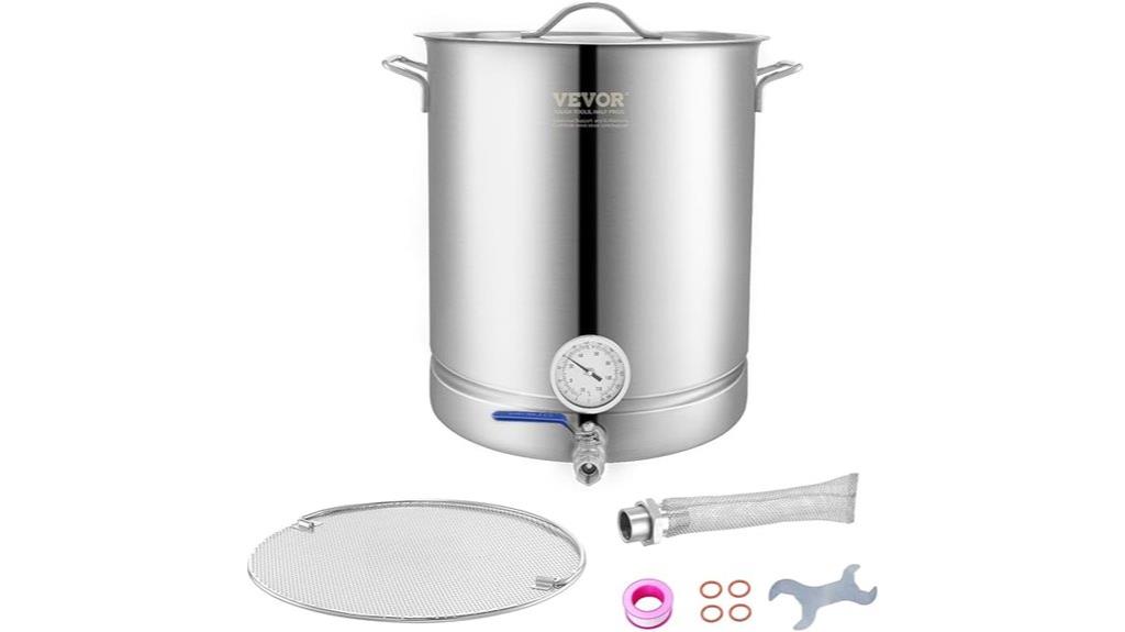 stainless steel brewing pot