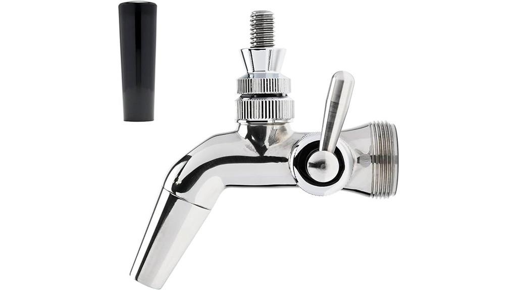 stainless steel craft beer tap