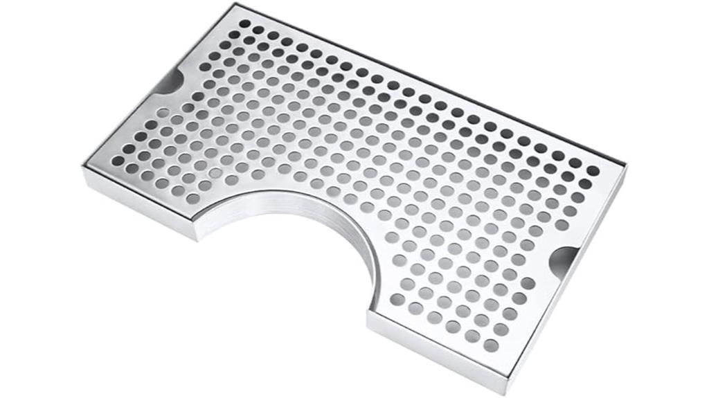 stainless steel drip tray with pad