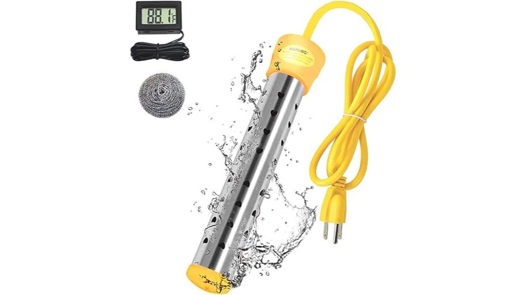 stainless steel immersion heater