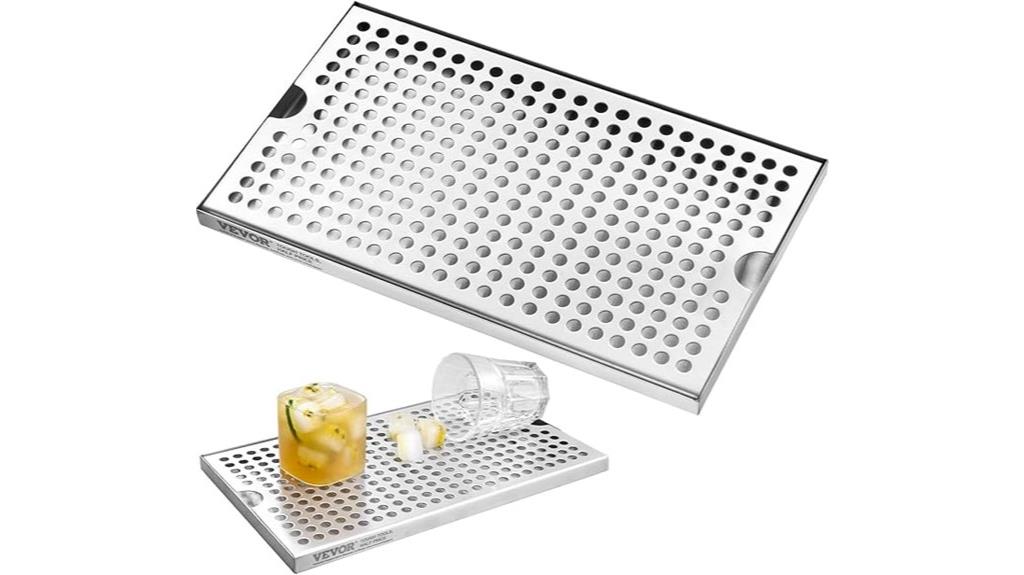 stainless steel kegerator drip tray