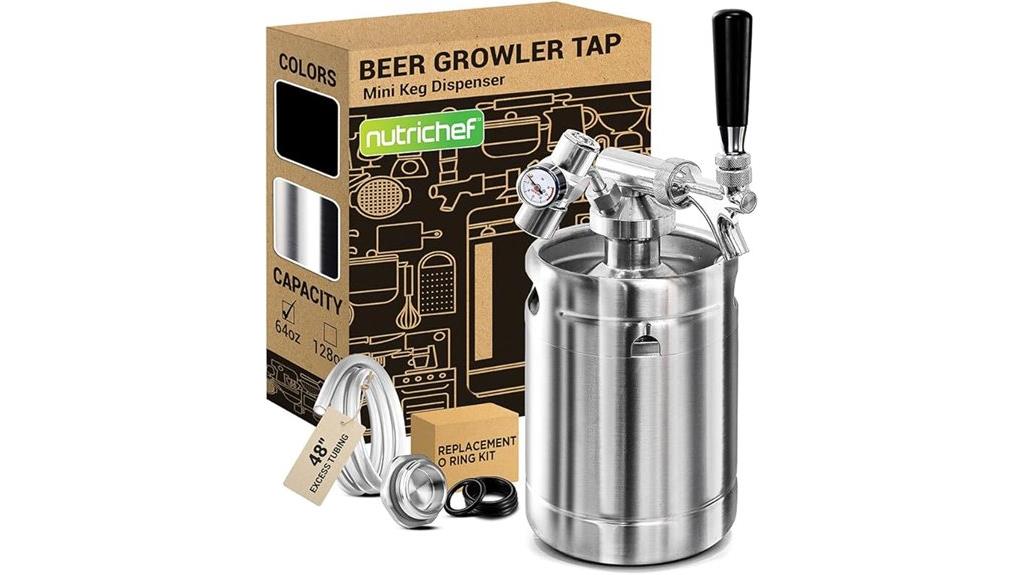 stainless steel mini keg