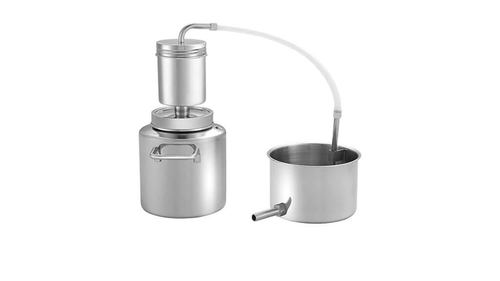 stainless steel steam distillation