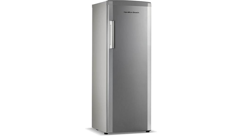 stainless steel upright freezer