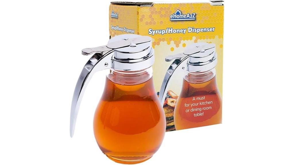 tempered glass honey dispenser