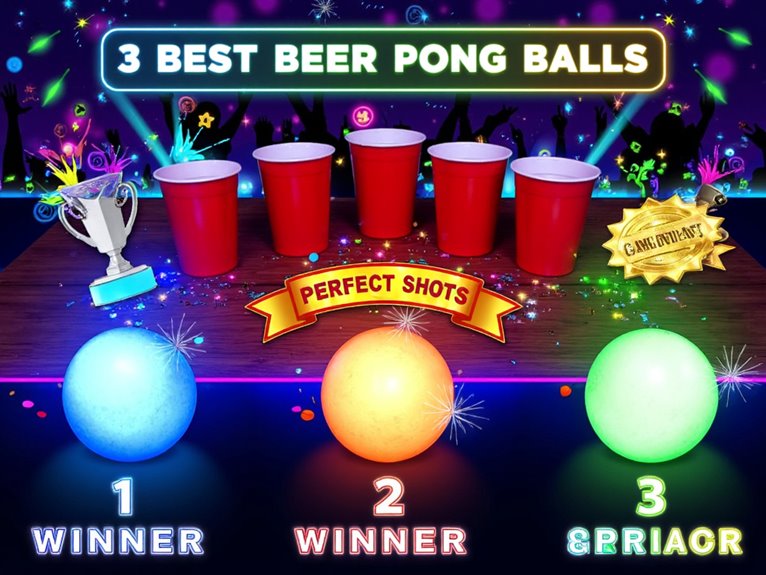 top beer pong balls