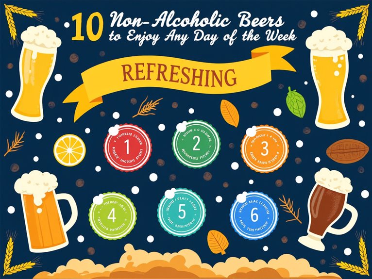 top non alcoholic beers selection