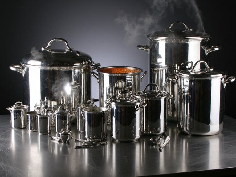 top stainless steel pots