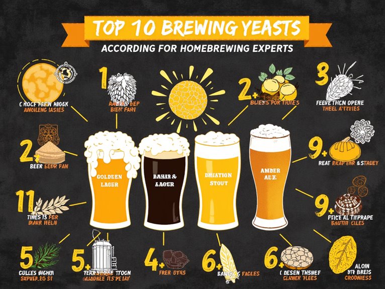 top yeasts for brewing