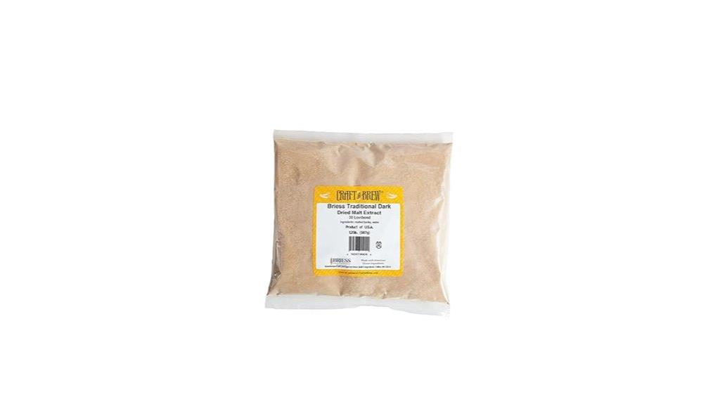 traditional dark dry malt extract