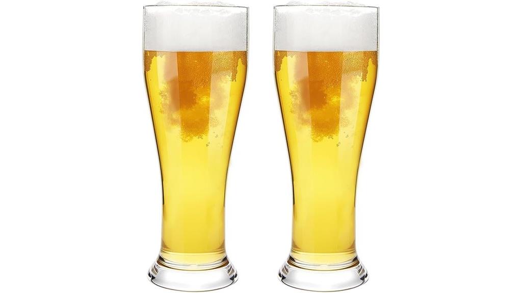 unbreakable tall pilsner beer glasses
