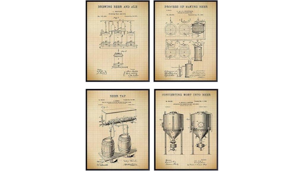 vintage beer brewing patent art