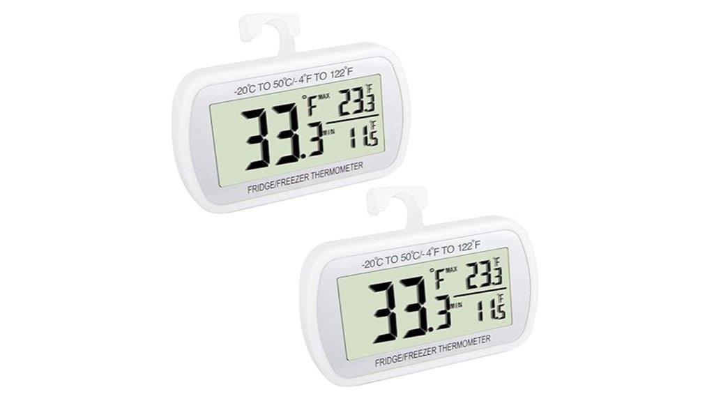 waterproof fridge thermometer set