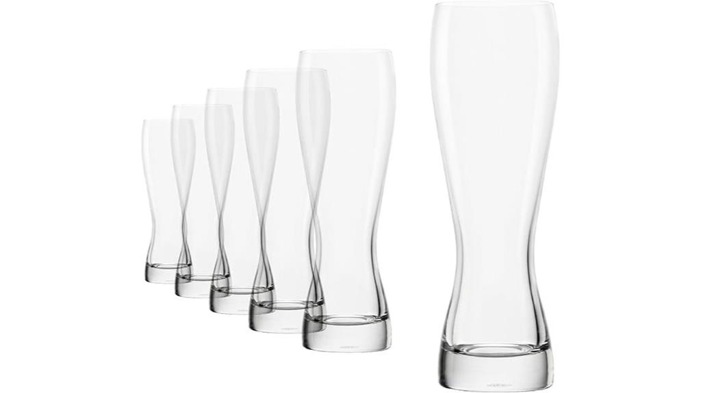 wheat beer glasses set