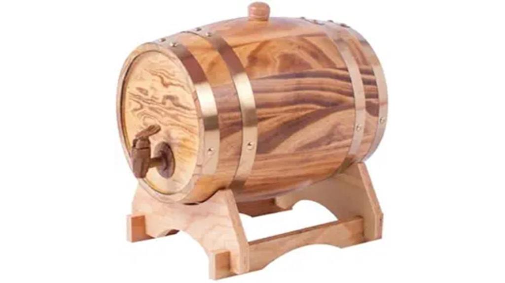 whiskey barrel wine dispenser