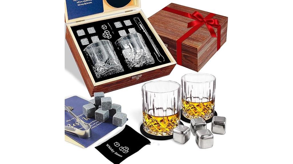 whiskey glasses gift set
