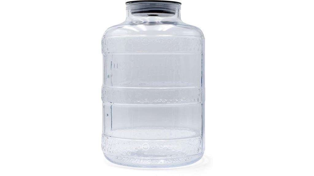 wide mouth glass fermentor