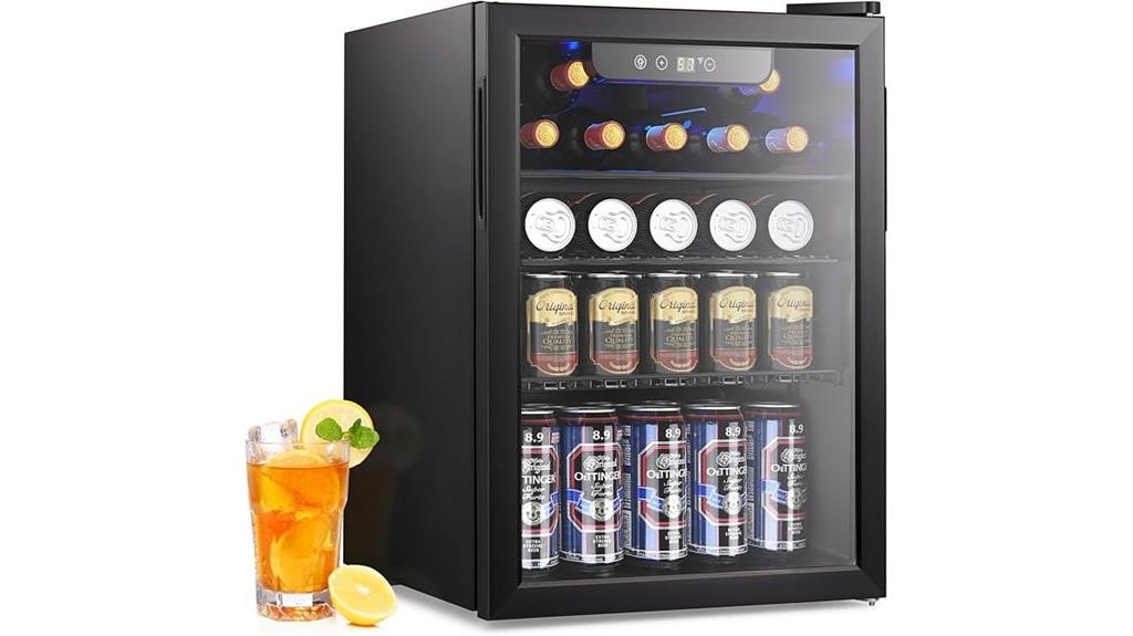 wine cooler and beverage refrigerator