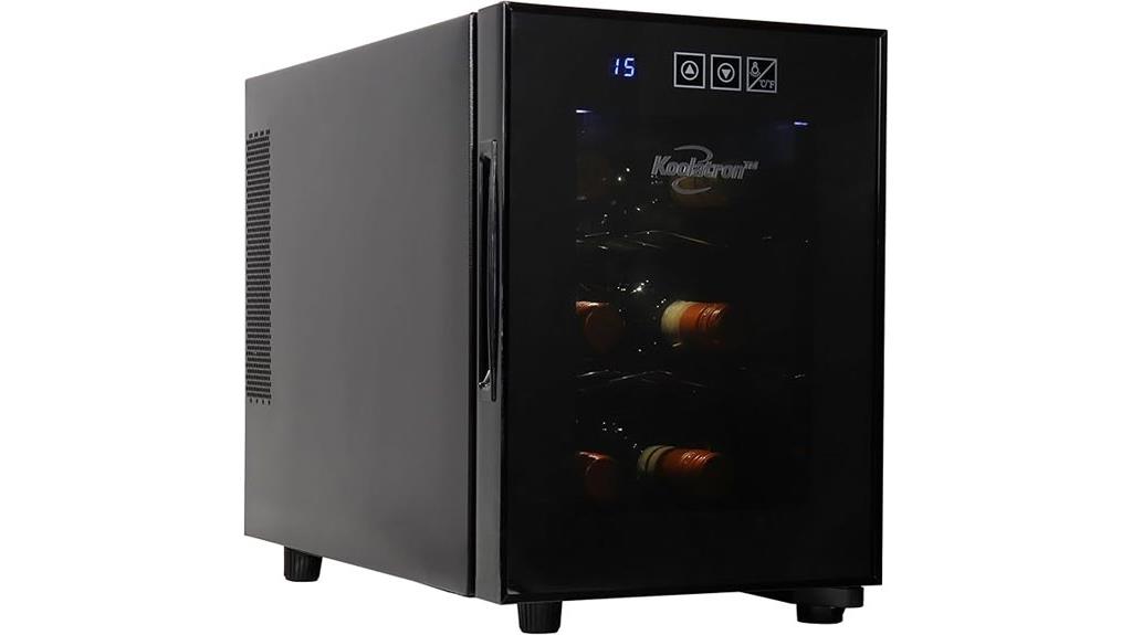 wine cooler cabinet 6 bottle capacity