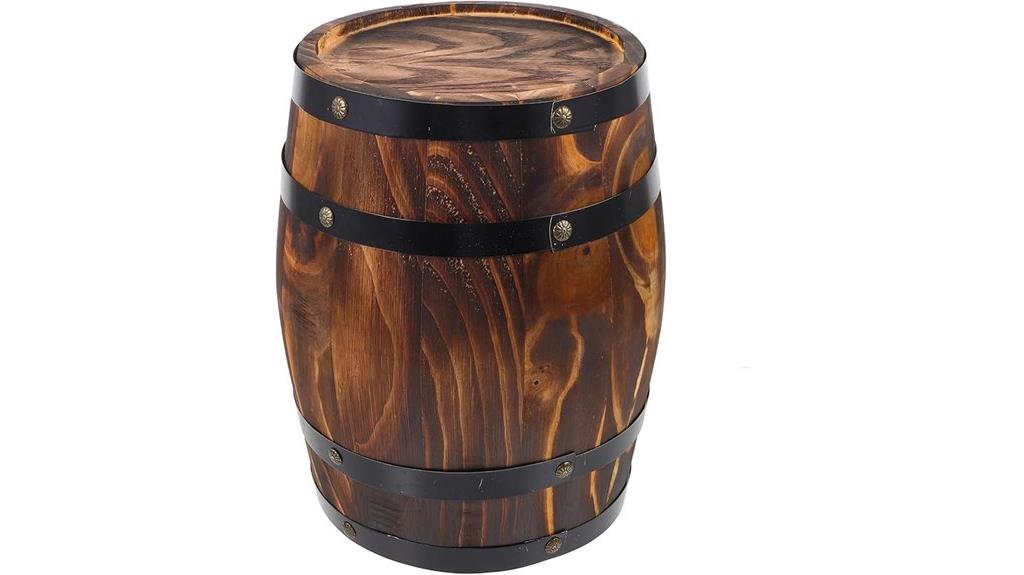 wood wine barrel decor