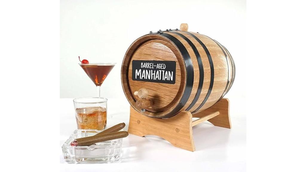 wooden aging barrel dispenser